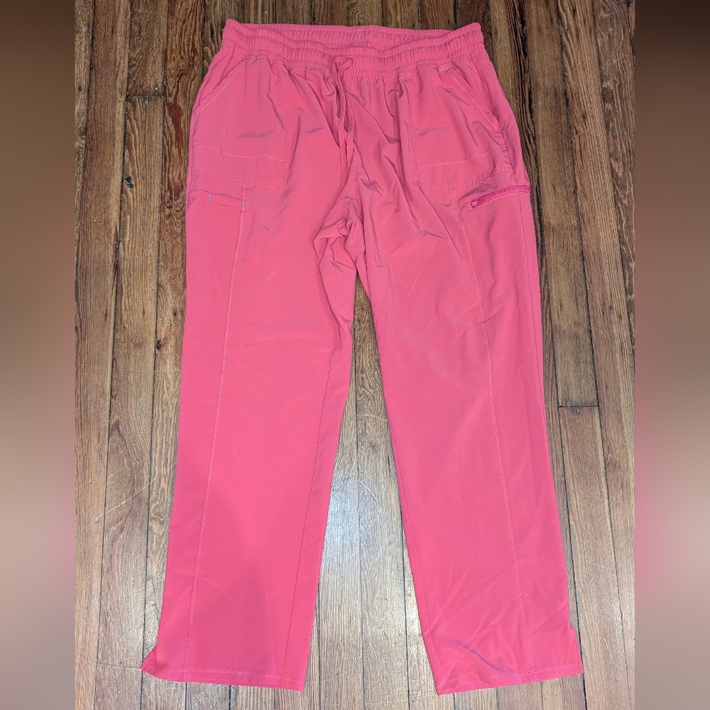 Scrub Star Drawstring Scrub Pants Hot Pink
